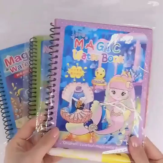 Reusable Magic Water Painting Book (Pack of 6)
